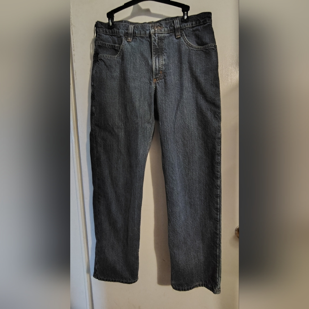 Carhartt Flannel Lined Relaxed Fit Five Pocket Jeans 33 X 30 - Picture 9 of 12